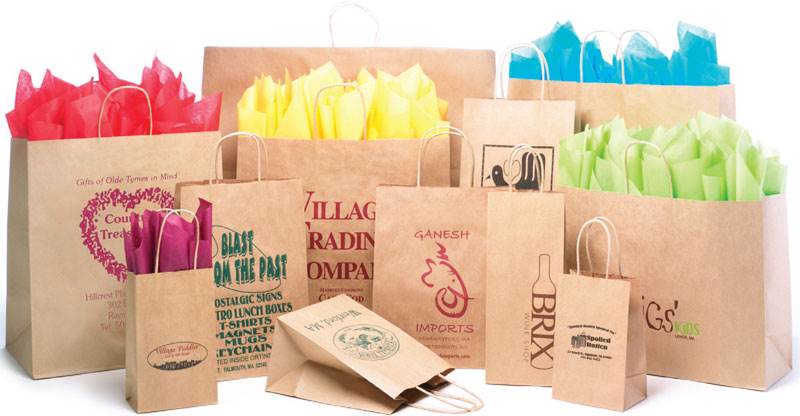 Natural Kraft Shopping Bags (Cub)